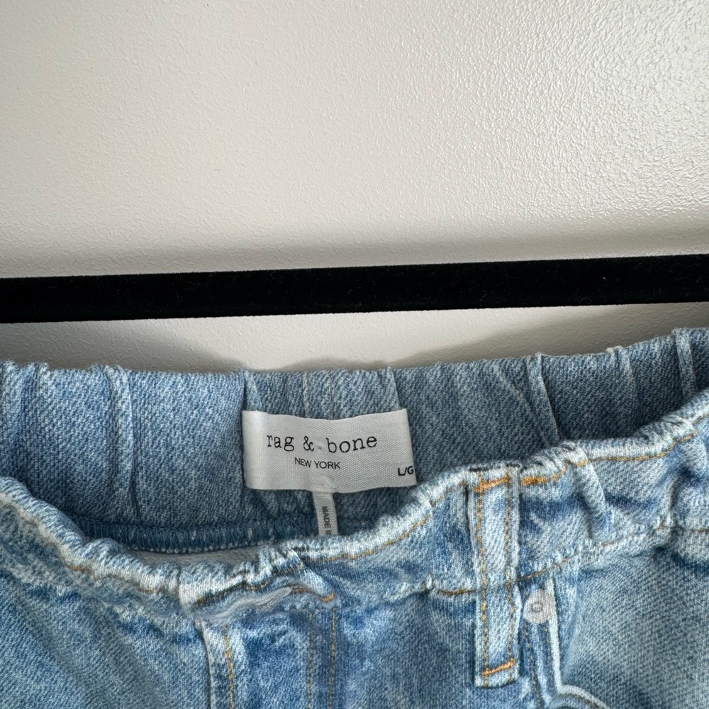 rag & bone Faux Jean denim cotton Shorts - Picture 4 of 5